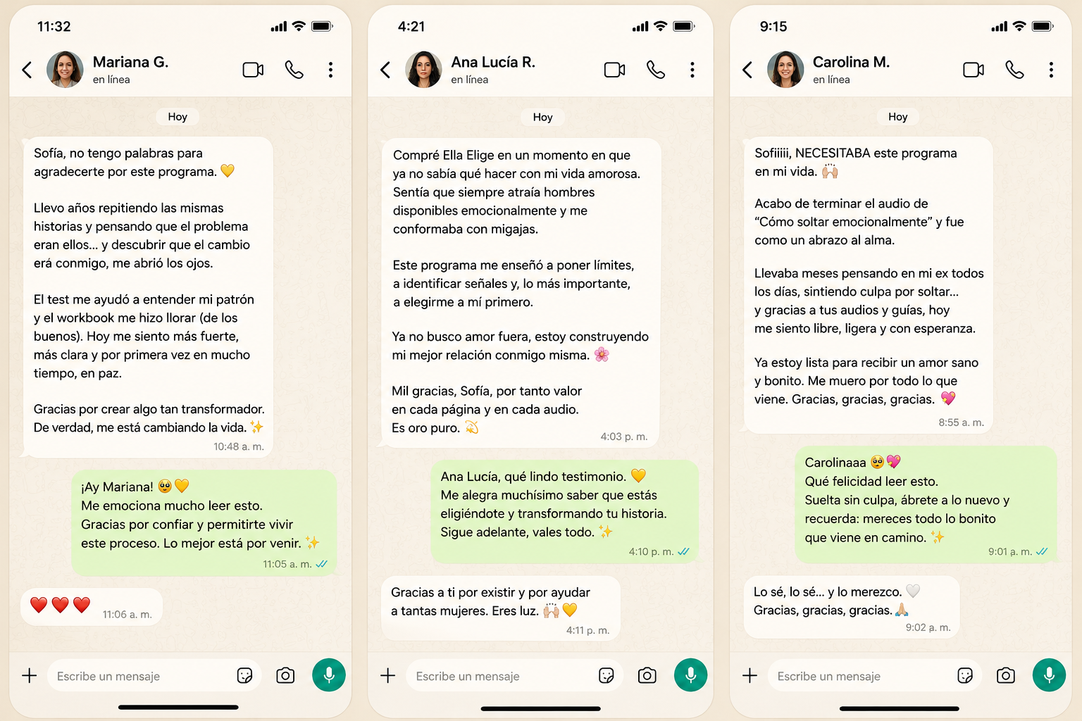 Testimonio real de una alumna