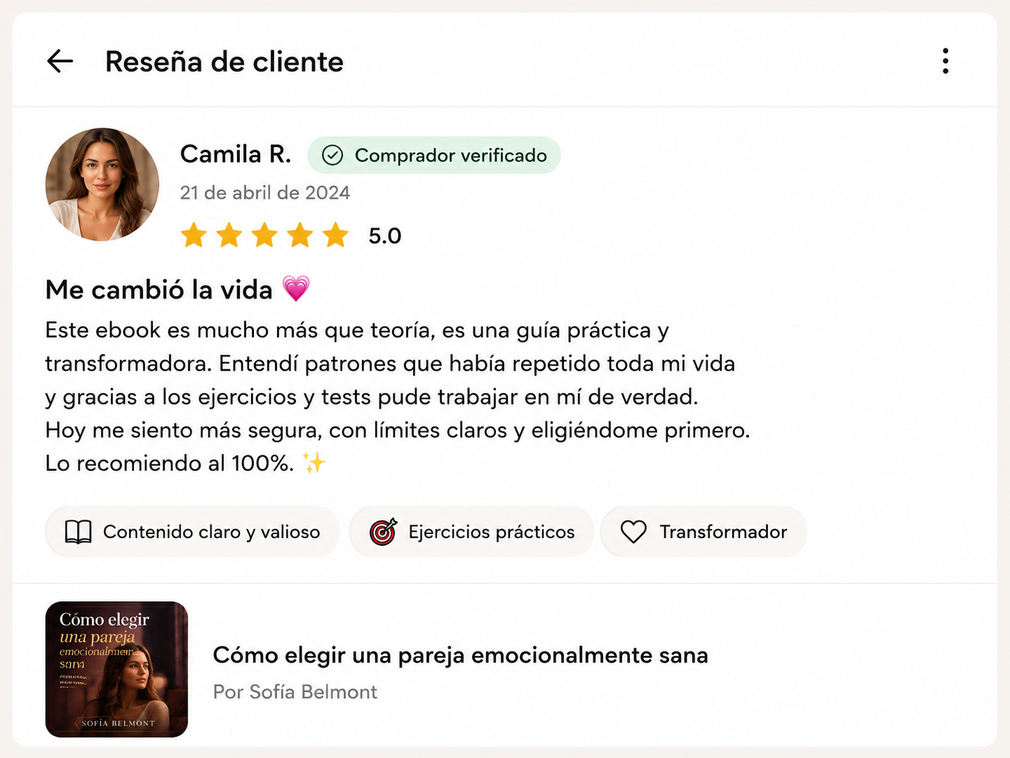 Testimonio real de una alumna