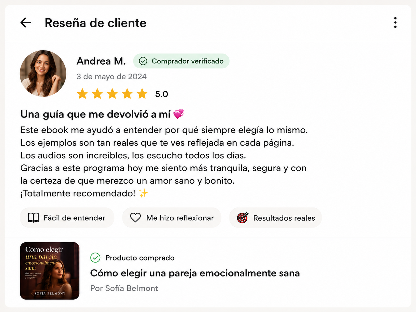 Testimonio real de una alumna